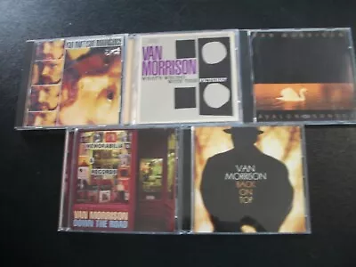 Van Morrison Lot Of 5 Different CD's-MoondanceAvalon SunsetBack Top-Near Mint • $12.99