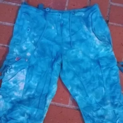 UFO Brand (blue) Tie-dye Dance Pants - Cotton (small) Great For Dancing! • $25