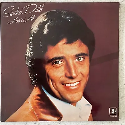 Sacha Distel Love Is All - Ballad Easy Listening Vocal Vinyl LP Record 1976 • £0.25