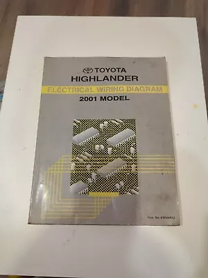 2001 Toyota Highlander Electrical Wiring Diagrams Service Workshop Repair Manual • $36.76