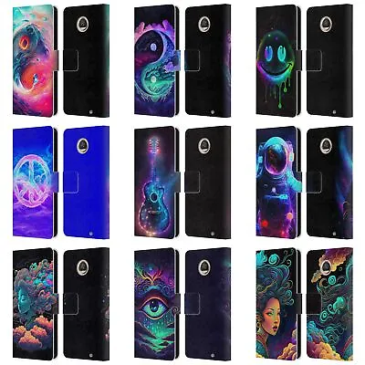 Official Wumples Cosmic Arts Leather Book Wallet Case Cover For Motorola Phones • $22.95