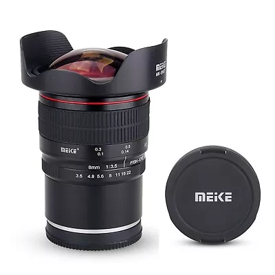 Meike 8mm F3.5 Manual Focus Prime Lens For Micro 4/3 MFT M4/3 Olympus Panasonic • $327.79