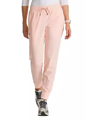 Barco Unify Scrubs #647 Elastic Waist Scrub Pant Jogger In  Light Peach  Size XS • $12.50