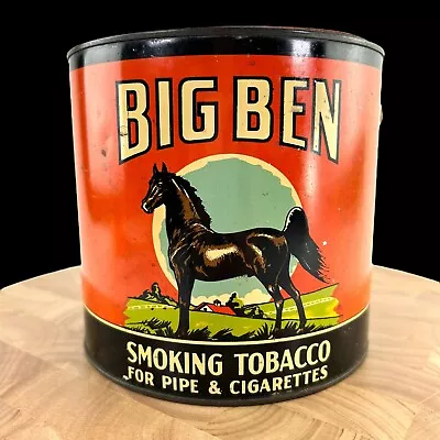 Vtg Big Ben Tobacco Tin Litho Can  Brown & Williamson For Pipe And Cigarettes • $68.95