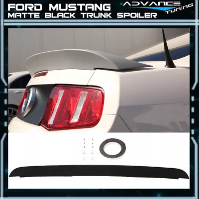 For 10-14 Ford Mustang GT 500 Cobra Matte Black Trunk Spoiler Wing Duck Tail ABS • $104.99