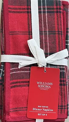 £34.41 • Buy Williams-Sonoma Classic Tartan Napkins Set/4