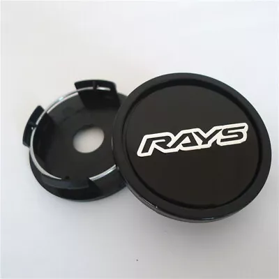 4pcs 58 Mm For Rays Racing Volk Black Silver Alloy Wheel Center Caps Rim Hub Cap • $23.99