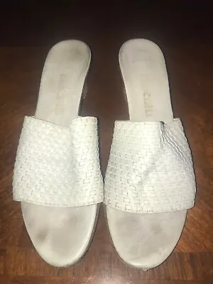 Maserati Off-White Slides Slip On Open Toe Women's 8 • $8.99