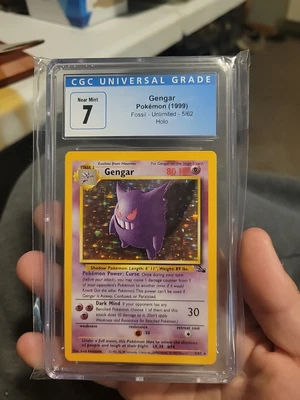 $40 • Buy Pokemon Gengar # 5/62 Fossil Cgc 7 Near Mint Nm - Wotc 1999