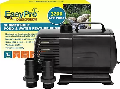 EasyPro EP3200N Submersible Mag Drive Pump 26' Cord Pond And Fountain Pump • $268.19