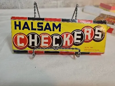 Old/Vintage Chicago ILL. Halsam Checkers 24 Pc. Set # 145H Original Box Loc#K24 • $12.68
