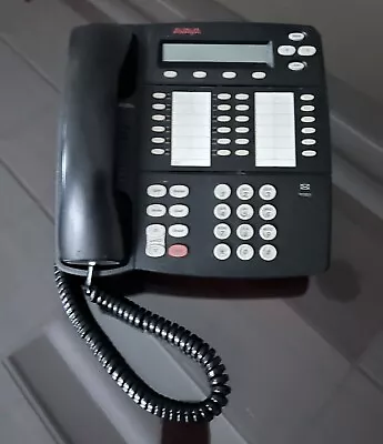 AVAYA 4412D+ PHONE OFFICE TELEPHONE BLACK With Stand • $9.99