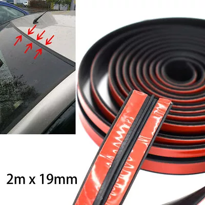 £3.99 • Buy 2M Car Rubber Seal Strip Sticker Window Edge Windshield Panel Roof Soundproof UK