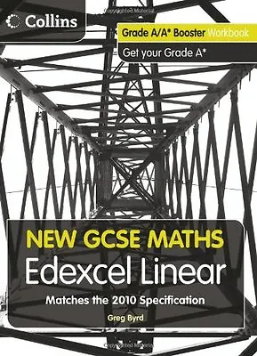 New GCSE Maths - Grade A/A* Booster Workbook: Edexcel LinearGreg Byrd • £2.47