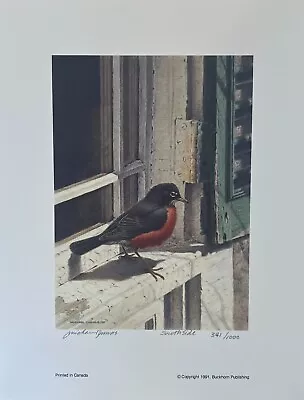 Michael DUMAS   South Side   American Robin Limited Edition Art Print COA • $75