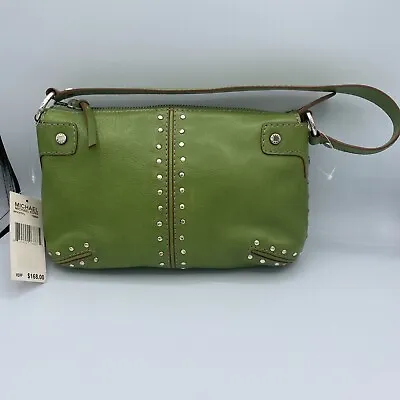 Michael Kors Avocado Green Handbag Bag Purse Leather Aged Metal Rivets NWT • $99.99