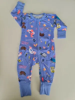 Bonds Baby Long Sleeve Zip Zippy Wondersuit Romper Sizes 000 00 0 Adventure • $12.99