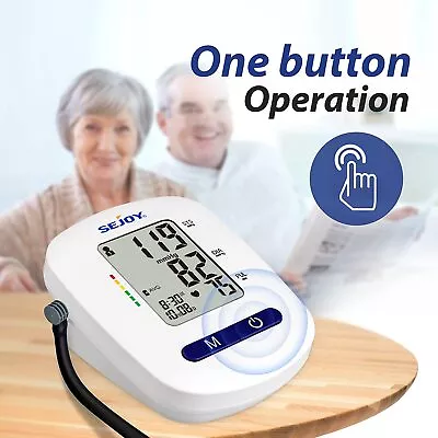 Digital Blood Pressure Monitor Upper Arm Automatic BP Machine Heart Rate Monitor • $28.99