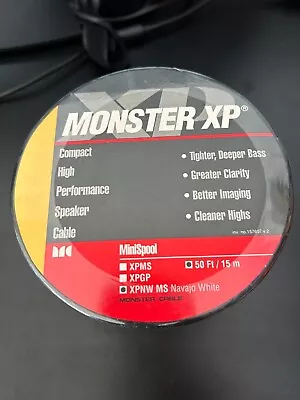 Monster XP MiniSpool Speaker Wire XPNW 50ft/15m High Performance Factory Sealed • $34