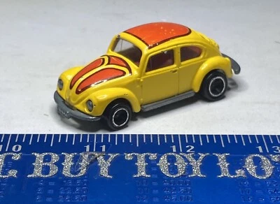 Tomica Die Cast Metal Volkswagen Bug Japan 1977 No. F20 Tomy Yellow Orange HTF • $8.45