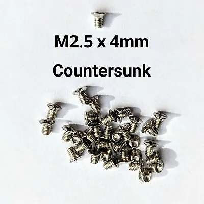 M2.5 X 4mm Ni-Plated Phillips Countersunk Machine Screws For Laptop Etc (10) • £2.75