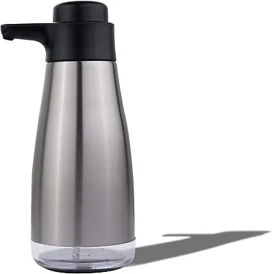 AIKE 15oz Soap Dispenser Manual Pump Stainless Steel Washing Up Liquid Dispens • £19.50