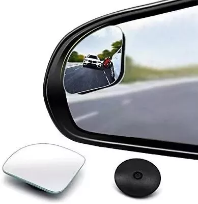 CUNCUI 2pcs Fan Shaped Blind Spot Mirror 360 Degree Adjustabe HD Glass Blind ... • $7.40