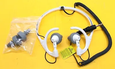 ⭐️⭐️⭐️⭐️⭐️ H2O Audio Waterproof Headphones Earbuds White W Spare Buds • $40