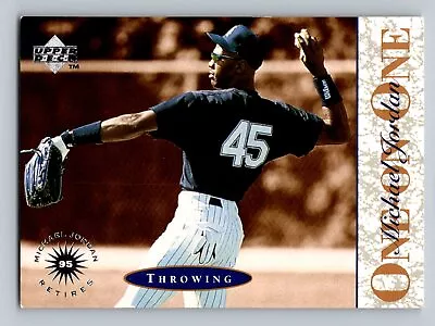 1995 Upper Deck Minor League #1 Michael Jordan Birmingham Barons One On One • $4.99