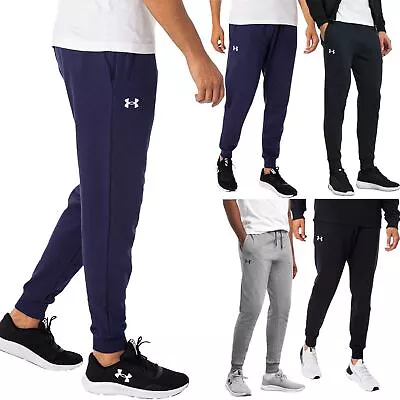 Under Armour Mens Jogging Fleece Slim Athletic Joggers Bottoms Gym Sweatpant • £15.99