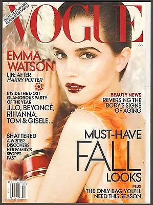 July 2011 Vogue Magazine Emma Watson Fall Fashion • $4