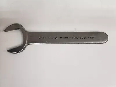 Vintage Armstrong 603 Special Machinist Wrench Military Issued 7/8  • $15.25