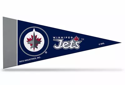 Winnipeg Jets NHL Mini Pennant 9 X4  NewFelt Made In USA • $2.49