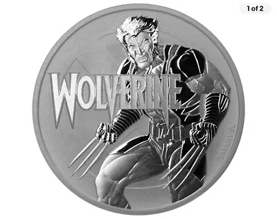 2021 Tuvalu Marvel Wolverine .9999 1oz Silver BU Coin - In Capsule • $50