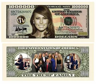 ✅ Melania Trump Presidential 100 Pack 1 Million Dollar Bills Collectible Notes ✅ • $19.95