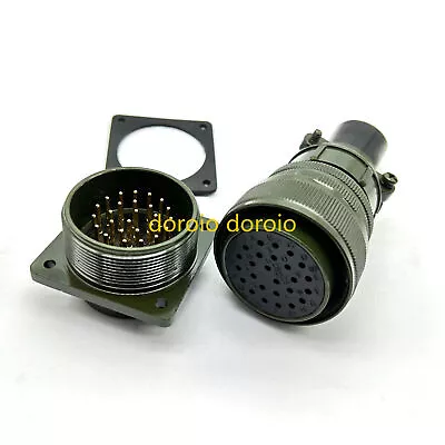 Set 26-pin Military Standard Aviation Plug Connector MS3108A28-12S MS3102A28-12P • $34.40