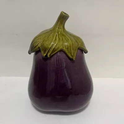 Vintage METLOX California PoppyTrail EGGPLANT Canister Cookie Jar Container RARE • $69.99
