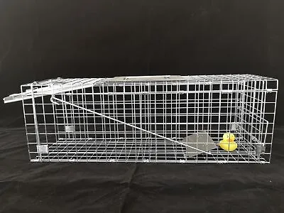 24 X7.5 X8.3  Humane Animal Trap Steel Cage Rodent Control Skunk Rabbit Rodent • $31.90