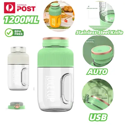 Electric Juicer Portable Fruit Blender Mixer Cup Bottle Rechargeable Smoothie AU • $56.72