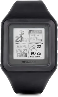 [NEW SEALED] Meta Watch MW3007 Strata-Stealth Smart Watch For IPhone 6 Plus Only • $49.95