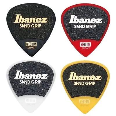 Ibanez Pick Short Teardrop Sand Grip Medium 0.8mm White PA16MSG-WH × 10 Picks • $14