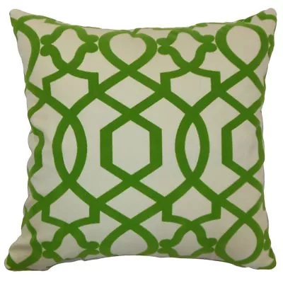 The Pillow Collection Maeret Moorish Tile Pillow Keylime • $39