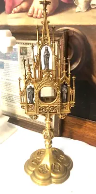 Brass Colored Reliquary/ Monstrance 4 Catholic Church Altar • $621