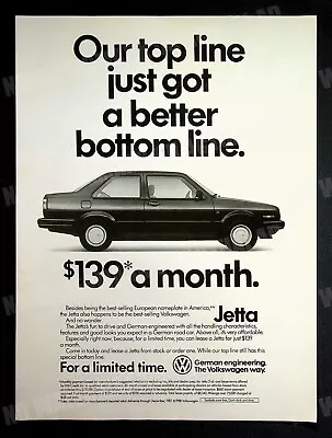 Volkswagen Jetta 1988 Coupe Car Auto Trade Print Magazine Ad Poster ADVERT • $6.99