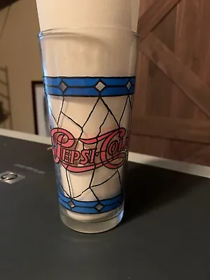 Pepsi-Cola Vintage 1970's Tiffany Style Raised Stained Glass Cup • $12.77