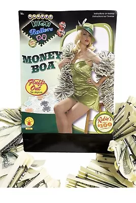 Money Boa Cash 100 Dollar Bills Pimp Casino Gangster Stripper Green Costume • $8.50