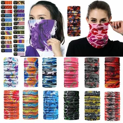 Head Face Neck Sunshade Collar Gaiter Tube Bandana Scarf Outdoor Sports Headwear • $7.99