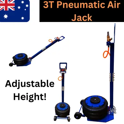 6600 LBS Triple Bag Air Lift Jack Pneumatic Vehicle Car Lifting Compressed Tools • $135