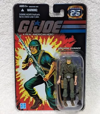 GI Joe 25th Anniversary Machine Gunner SSGT. Rock 'N' Roll MOC ARAH 2007 Foil  • $28.99