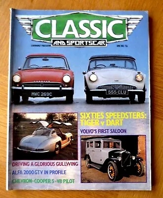 £5.50 • Buy Classic And Sportscar Magazine June 1982 Vol 1 No 3 Tiger, Dart, Volvo, Alfa, 